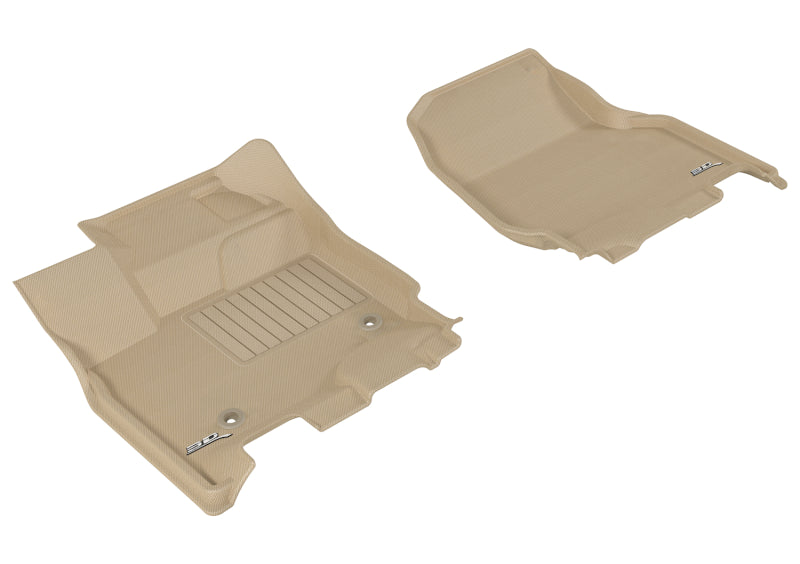 3D MAXpider 2015-2020 Ford F-150 Sprcab/Sprcrew Kagu 1st Row Floormat - Tan