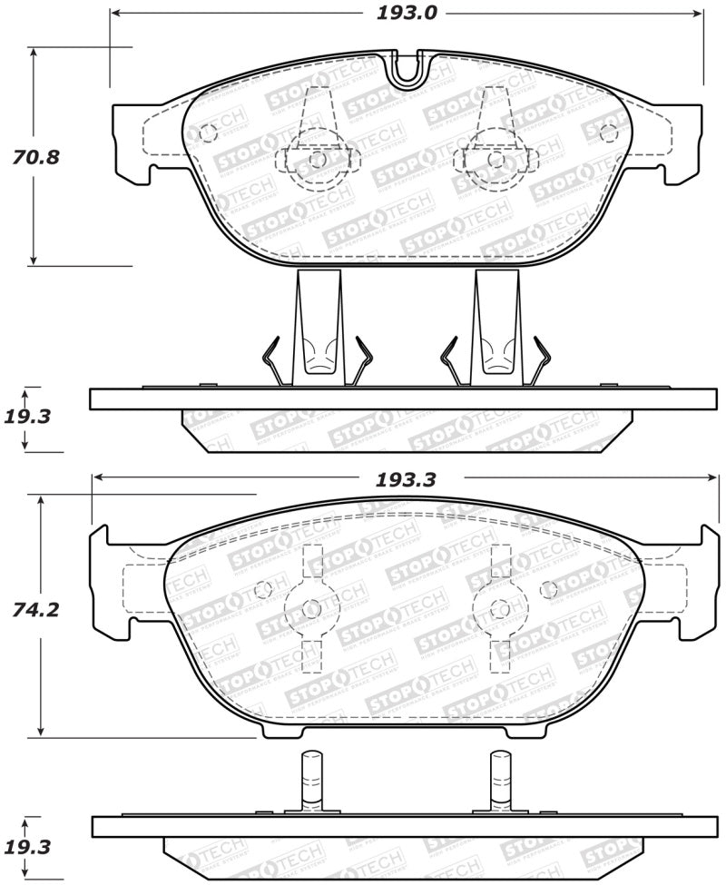 StopTech Street Brake Pads - Front