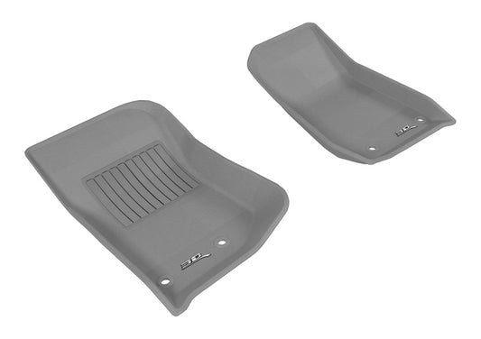 3D MAXpider 2014-2018 Jeep Wrangler JK 2-Door/Unlimited Kagu 1st Row Floormat - Gray