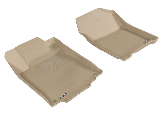 3D MAXpider 2012-2016 Honda CR-V Kagu 1st Row Floormat - Tan