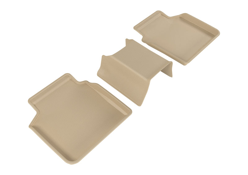 3D MAXpider 2016-2020 BMW 7 Series Kagu 2nd Row Floormats - Tan