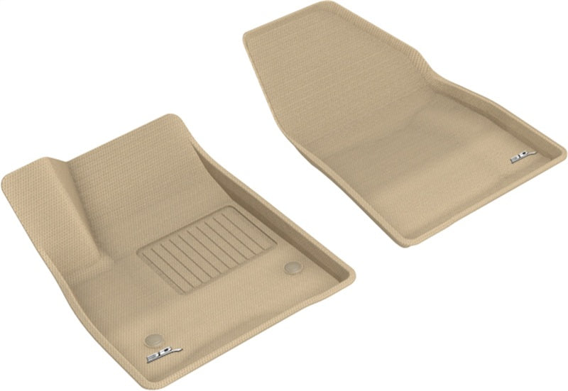 3D MAXpider 20-21 Cadillac XT6 Kagu 1st Row Floormats - Tan