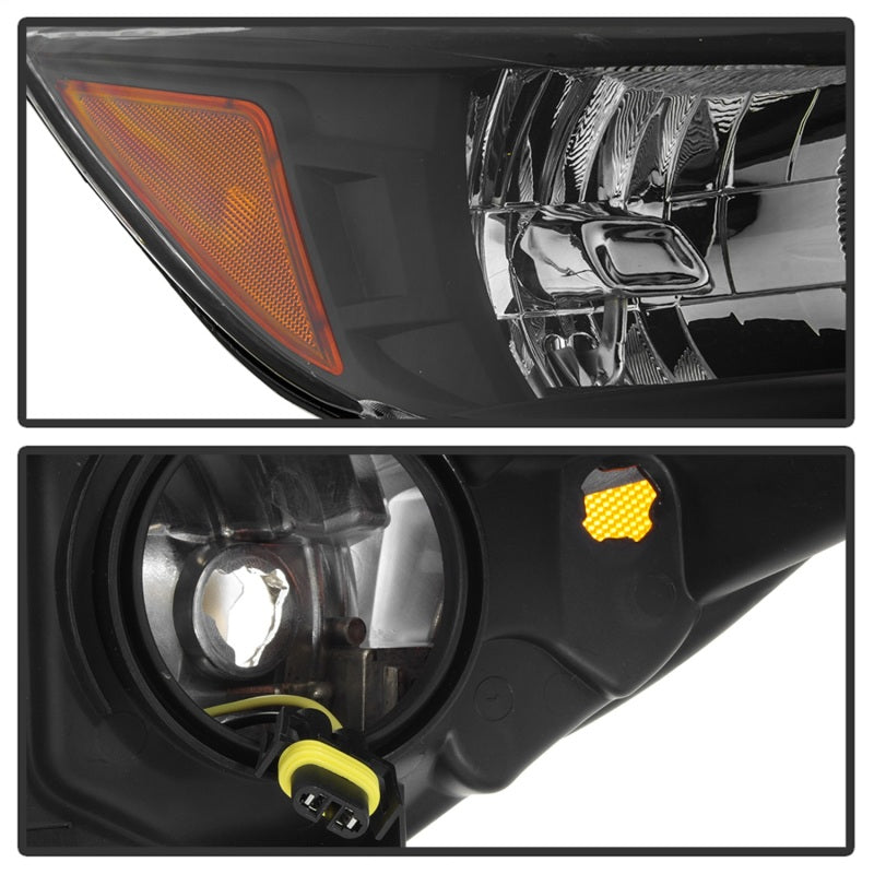 xTune 13-16 Ford Escape OEM Style Headlights -Black (HD-JH-FESCA13-AM-BK)