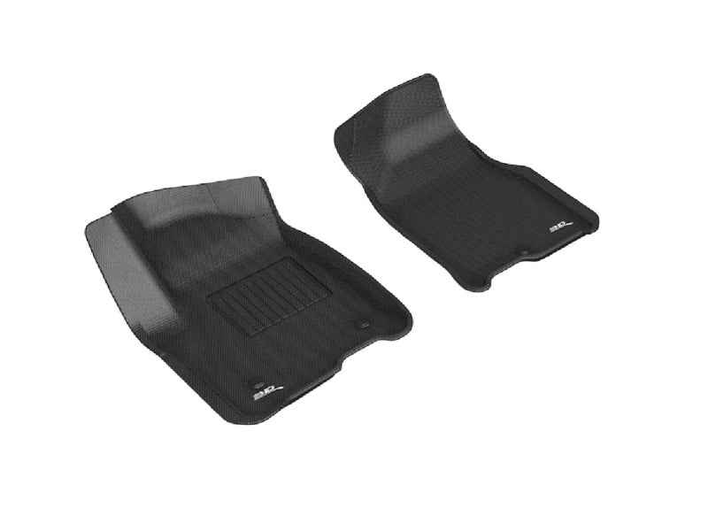 3D MAXpider 2021 Chevrolet Tahoe / Suburban / GMC Yukon / Yukon XL Kagu 1st Row Floormats - Black