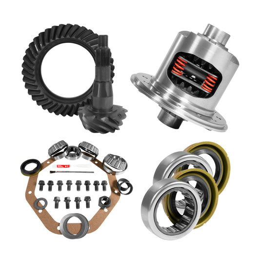 Yukon 9.25in CHY 3.21 Rear Ring & Pinion Install Kit 31 Spline Positraction 1.7in Axle Bearings