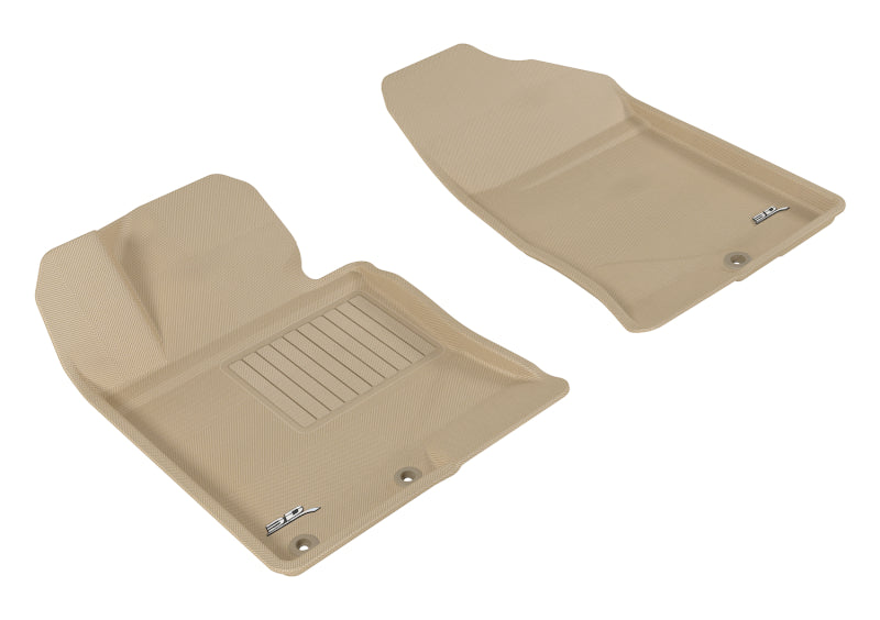 3D MAXpider 2011-2015 Kia Optima Kagu 1st Row Floormat - Tan