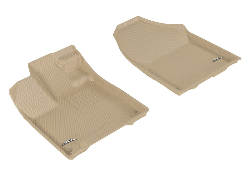 3D MAXpider 2017-2020 Honda Ridgeline Kagu 1st Row Floormat - Tan