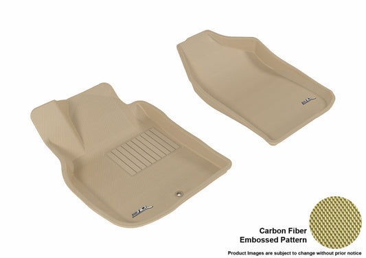 3D MAXpider 2005-2010 Chevrolet Cobalt Kagu 1st Row Floormat - Tan