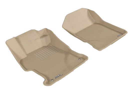 3D MAXpider 2012-2013 Honda Civic Kagu 1st Row Floormat - Tan