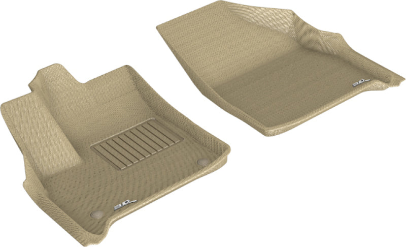 3D MAXpider 2018-2020 Chevrolet Traverse Kagu 1st Row Floormat - Tan