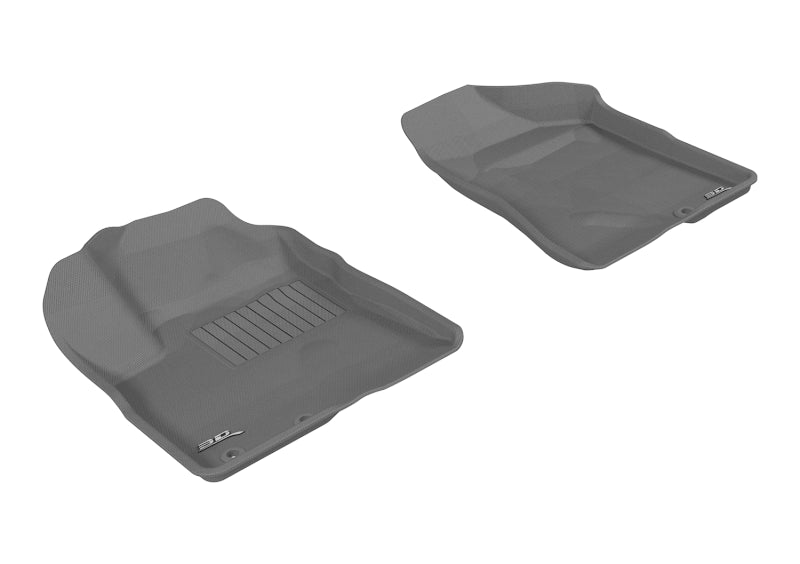 3D MAXpider 2011-2013 Kia Sorento 7-Seats Kagu 1st Row Floormat - Gray