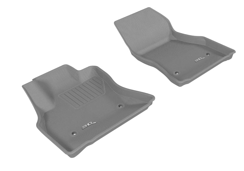 3D MAXpider 2014-2019 Fiat 500L Kagu 1st Row Floormat - Gray