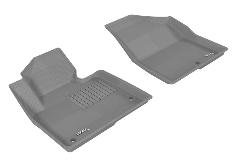 3D MAXpider 2013-2019 Hyundai Santa Fe Sport/Santa Fe/Santa Fe Xl Kagu 1st Row Floormat - Gray