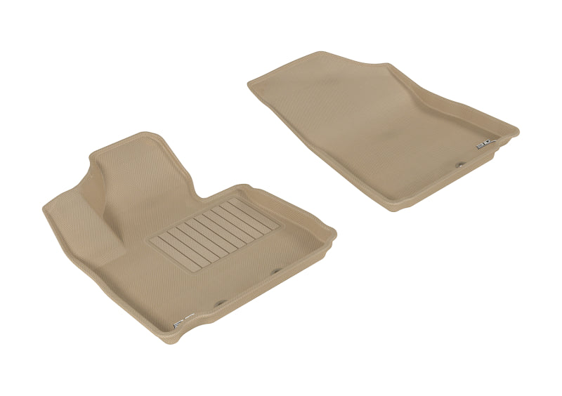 3D MAXpider 2014-2015 Kia Sorento Kagu 1st Row Floormat - Tan