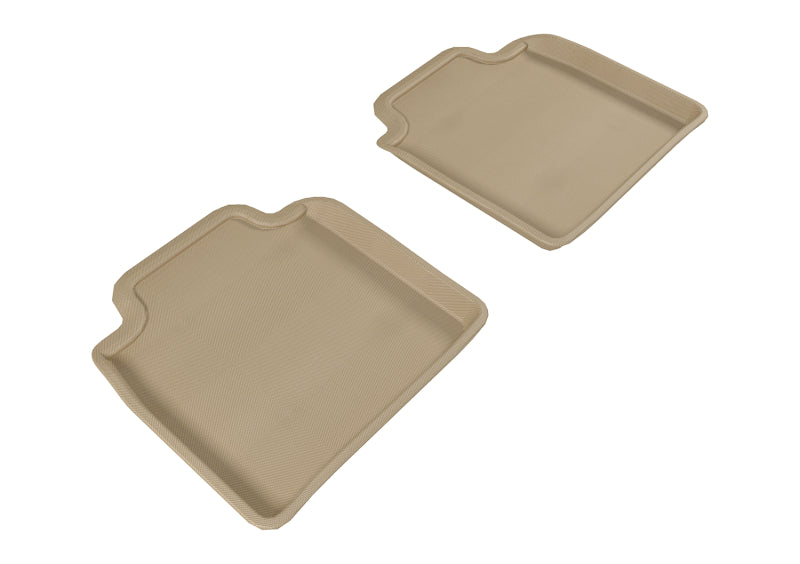 3D MAXpider 2007-2012 Lexus LS460L/LS600HL Kagu 2nd Row Floormats - Tan