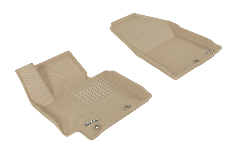 3D MAXpider 2014-2019 Kia Soul Kagu 1st Row Floormat - Tan