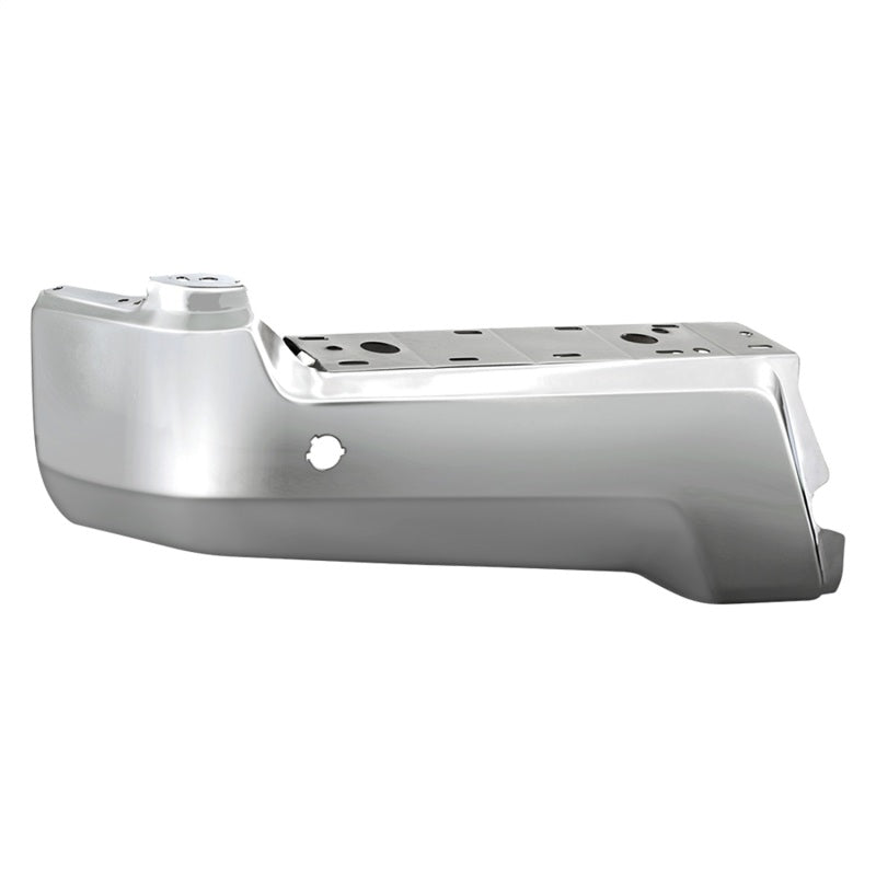 XTune 17-19 Ford F250/ F350 Rear Left Bumper Cap End w/ Sensor Hole - Chrome RB-FF25017-BEWS-L