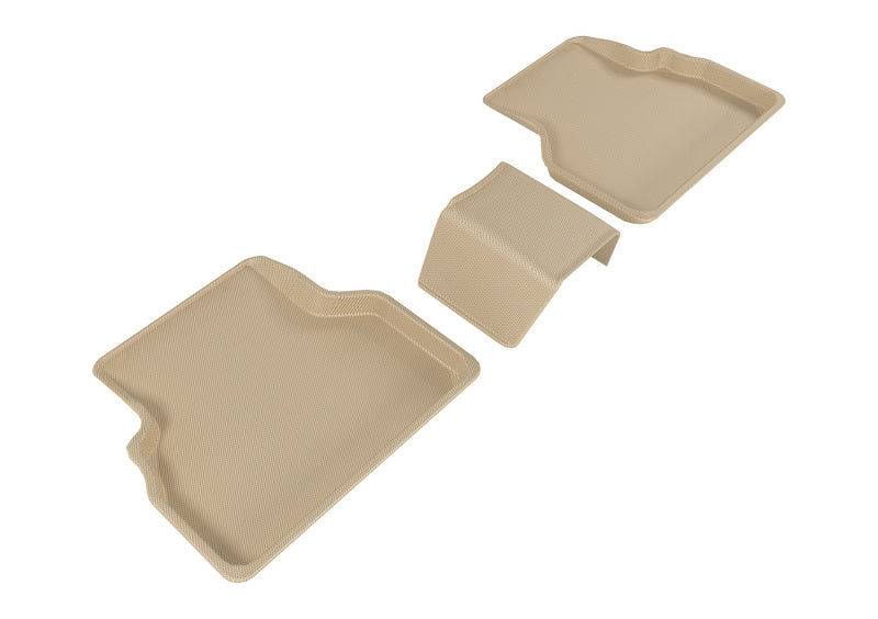 3D MAXpider 2015-2018 Audi Q3 Kagu 2nd Row Floormats - Tan