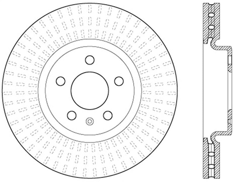 StopTech Drilled Sport Brake Rotor